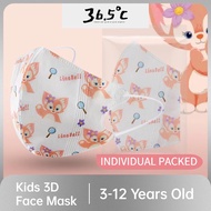 [36.5℃]READY STOCK Lina Bell Stella Lou 3D Kids (3-6 Years Old) 4 ply Disposable Cute cartoon face mask