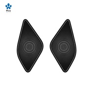 For  Alphard 40 Series 2023+ Stainless Steel  Middle Door Loudspeaker Cover Interior Parts Accessories Black