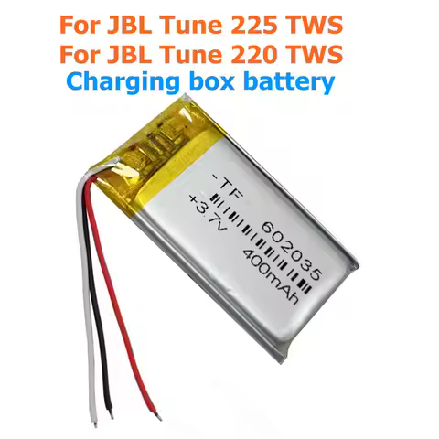 400mAh Wireless Headset Charging Box Battery For JBL TUNE 225TWS,220TWS,TUNE 225 220 TWS Li-Po Li-Po