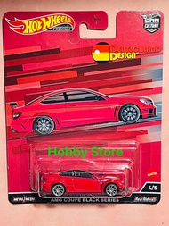 Hobby Store xe mô hình Hot Wheels Premium Mercedes Benz C63 AMG Coupe Black Series