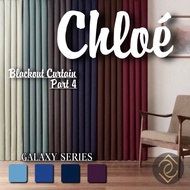 [ LC Curtain Design ] (Plain Classic) Chloé Highblackout Curtain/ Galaxy Series Blackout Curtain (Up