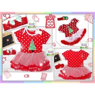 BST Kids Dress Girl baby Party Birthday Christmas Xmas Tree Dotted Tutu Dress set [MERRY_BB_02]