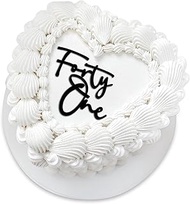 Acrylic Forty One Cake Topper,41th Birthday Cake Toppers,41th Anniversary Party Decorations Supplies