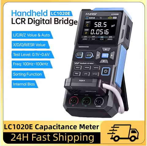 FNIRSI LC1020E High Precision Handheld Tool, 2.8" TFT LCD Display, Smart Component Identification, S