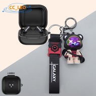 for EarFun Air Pro4i Case Cartoon Bear Astronaut Keychain Pendant Cute Silicone Soft Case Suitable f
