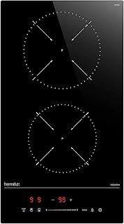 Hermitlux Induction plate, induction table, 2 recessed lights, with 9 settings, booster function, sl