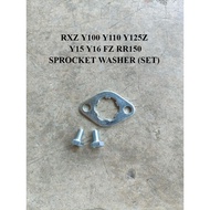 YAMAHA RXZ Y100 Y110 Y125Z  LC135 Y15 KAWASAKI RR150 FRONT SPROCKET WASHER WTH SCREW DEPAN SPROCKET 