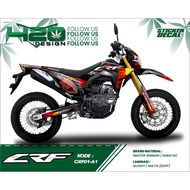 CRF 150L Fullbody Decal Sticker Decal Striping Sticker CRF 150 L Variation CRF 150L Decal Sticker Ac