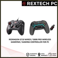 REDRAGON REDRAGON G710 WIRED / G808 PRO WIRELESS GAMEPAD / GAMING CONTROLLER FOR PC, Multi-platform 