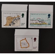 Tristan da Cunha ,1981 Maps of the South Atlantic, MINT, COMPLETE SET