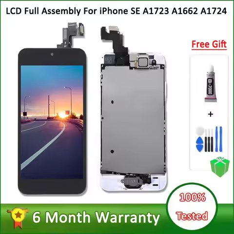 AAA+++ Full set LCD Display For iPhone SE Touch Screen Digitizer Assembly A1723 A1662 A1724 LCD Scre