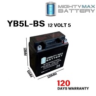 YB5L-BS MIGHTY MAX BATTERY EX5 KRISS LC135 V1 EGO E-BONUS NOUVOS SRL110 C70 BATERI KERING MOTOSIKAL 