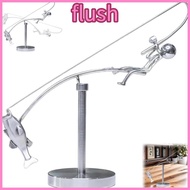 FLUSH Kinetic Fishing Sculpture, Handmade Metal The Fisherman Balancing Sculpture, Creative Gift Des