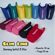Slim line Tupperware bottle cover 2 liters water bottle 2 litre water bottle