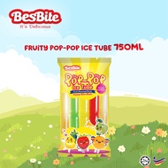 BesBite Pop-Pop Jelly Ice Tube Fruity Flavoured Drink 750ml | Snack | Party | Kids | Ais Pop Minuman