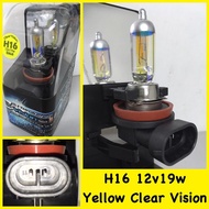 H16 YELLOW 12V19W HEAD LAMP BULB CLEAR VISION 2pc