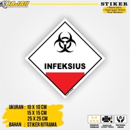 K3 Waste B3 Label Symbol Sticker Infectious Hazmat