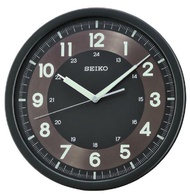 Seiko QXA628K Quiet Sweep LumiBrite Black Dial Wall Clock