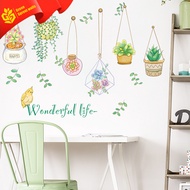 Small Fresh Green Plant Potted Plant Living Room Bedroom Wall Decoration Home Entrance Decoration Wa