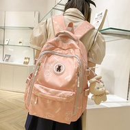 College student female student backpack printed new bag