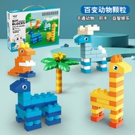 Children Animal Variety Modeling Building Blocks Large Particle Assembling Building Building Blocks 