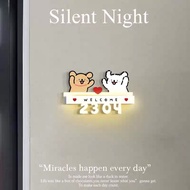 甜蜜小狗门牌号可爱门牌磁吸入户门牌发光门牌门牌号码牌家用Sweet Puppy Door Number Cute Door Number Magnetic Entry3e5x9st7j22my2026