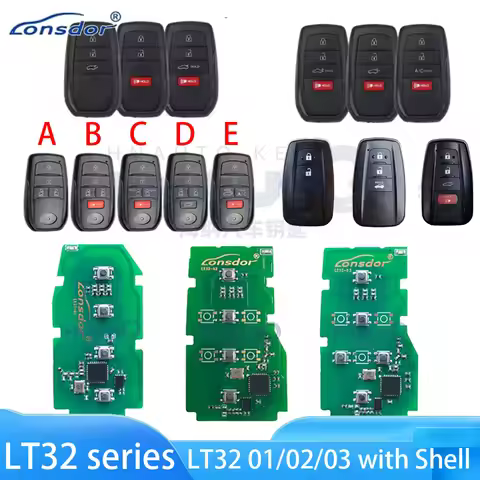 Lonsdor LT32 Series LT32-01 LT32-02 LT32-03 Car Smart Remote Key 4A-B6 for Toyota/Lexus Avalon/ Yari