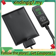 【】5W Reptile Heat Pad with Digital Thermostat & Timer 7 X 5Inch Reptile Heating Pad Tank Heater Terr