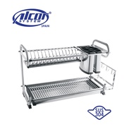 Alcor System SUS304 2 tier Multipurpose Dish Rack / Stainless Steel /  W330 Kitchen Accessories