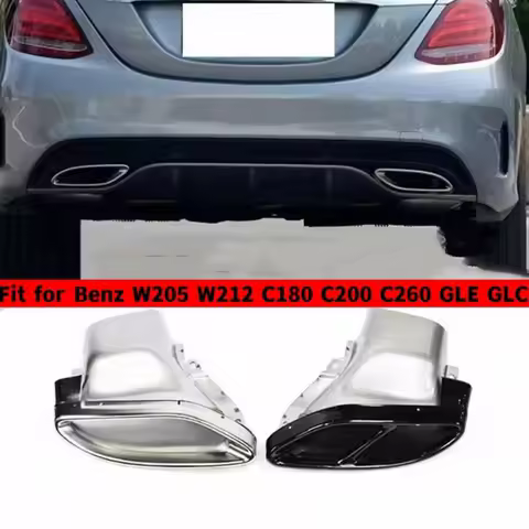 Muffler exhaust pipe tail pipe for Mercedes-Benz W205/W212 C180 C200 C250 C300 C450 C43 E43 GLE43 ex