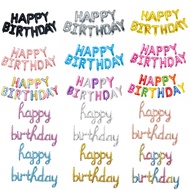 Happy Birthday Foil Balloon Set / Happy Birthday Letter Foil Balloon
