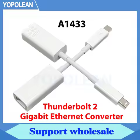 Full tesed A1433 Thunderbolt 2 Gigabit Ethernet Converter Port Converter Fast Ethernet RJ45 Wire Con