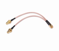 YAODHAOD SMA Splitter Cable SMA Male to SMA Dual Female Connector Cable Coaxial RG316 LTE Antenna Ex