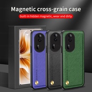 For Oppo Reno11 Pro Case Leather Texture Phone Cover For Oppo Reno11Pro Reno 11 Pro 11Pro Camera Protection Shell Fundas Coques