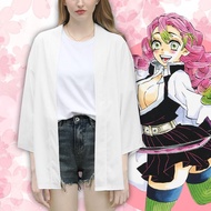 Demon Killer Kanroji Mitsuri Style 3D Printed Japanese Kimono Haori Yukata Role Playing Fashion Summ