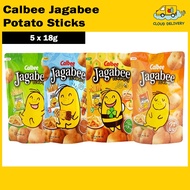 Calbee Jagabee Pouch Potato Chips Sticks (5 x 18g)