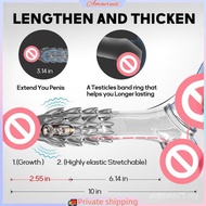 Male Vibrating Condom Realistic Penis Sleeve Wearable Dild0 Cover Thickened & Lengthened Condom男士避孕套