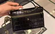 Chanel 26K 黑色鱷魚壓紋 LP