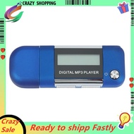 Mp3 Player 4GB U Disk Music Player Supports Replaceable AAA Battery, Recording (Blue)