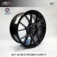 【Installation Available】N971 ADVANTI 16 INCH 16X7 4X100 ET40 DBK1U READY STOCK SPORT RIM