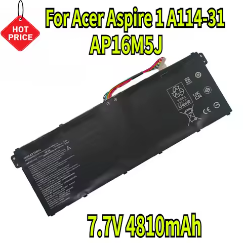 7.7V 4810mAh AP16M5J Laptop Battery For Acer Aspire 1 A114-31 A114-32 3 A314-31 A314-32 A314-41 A315