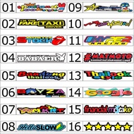 HT11 car sticker / motor sticker WATERPROOF high quality 1 PC STAR GOOGLE HYPER RACING TAXI DRIVER M