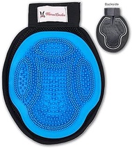 Warren London 2in1 Pet Grooming Glove for Dogs & Cats | Reversible Design Pet Brush with Smooth Side