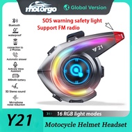 【Cycling Helmet Speaker】 Bluetooth 5.4 Headphones IP6 Waterproof 800mAh SOS Safety Light Dual Phone 