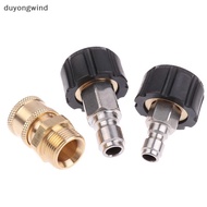 (duyongwind) High Pressure Stainless Steel Washer Adapter Set Quick Connect Kit M22 14mm/15mm To 3/8