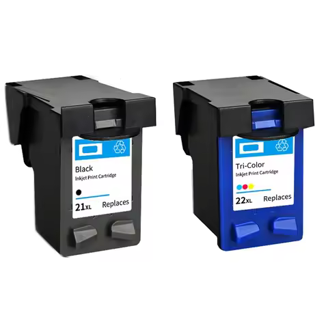 21 22 XL Compatible Ink Cartridge Replacement for HP 21 22 21XL 22XL HP21 Deskjet F2180 F2280 F4180