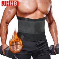 JHHB Mens Workout Waist Trainer Neoprene Body Shaper Corset Sauna Sweat Trimmer Cincher Slimming Bel