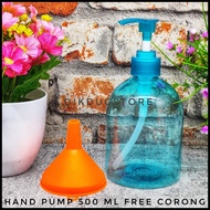 Pump Bottle - Clear Hand Pump Capacity 500 BP500ML