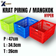 42 LITER BOWL PLATE CRATE - KPRABOT / Plate Crate / bowl crate / Fruit crate / Clothes Basket / Mult