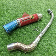 Daeng sai4 Pipe canister conical open specs exhaust Pipe for Wave 125 Xrm 110/125 Wave 100/110/115 Rs125 Furry 125 Smash 115 Rusi100/110 Daeng Pipe Daeng sai4 Aun Pipe Nlk Pipe Charama Pipe Creed Pipe Kou Pipe